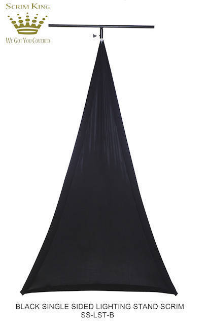 Lighting Stand Scrim - Single Side in Black